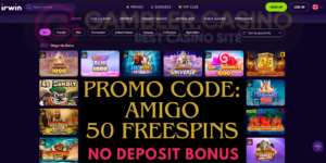 Irwin casino no deposit bonus 50 free spins