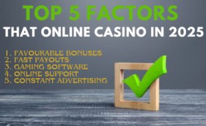 Top 5 important factors that await online casinos in 2025